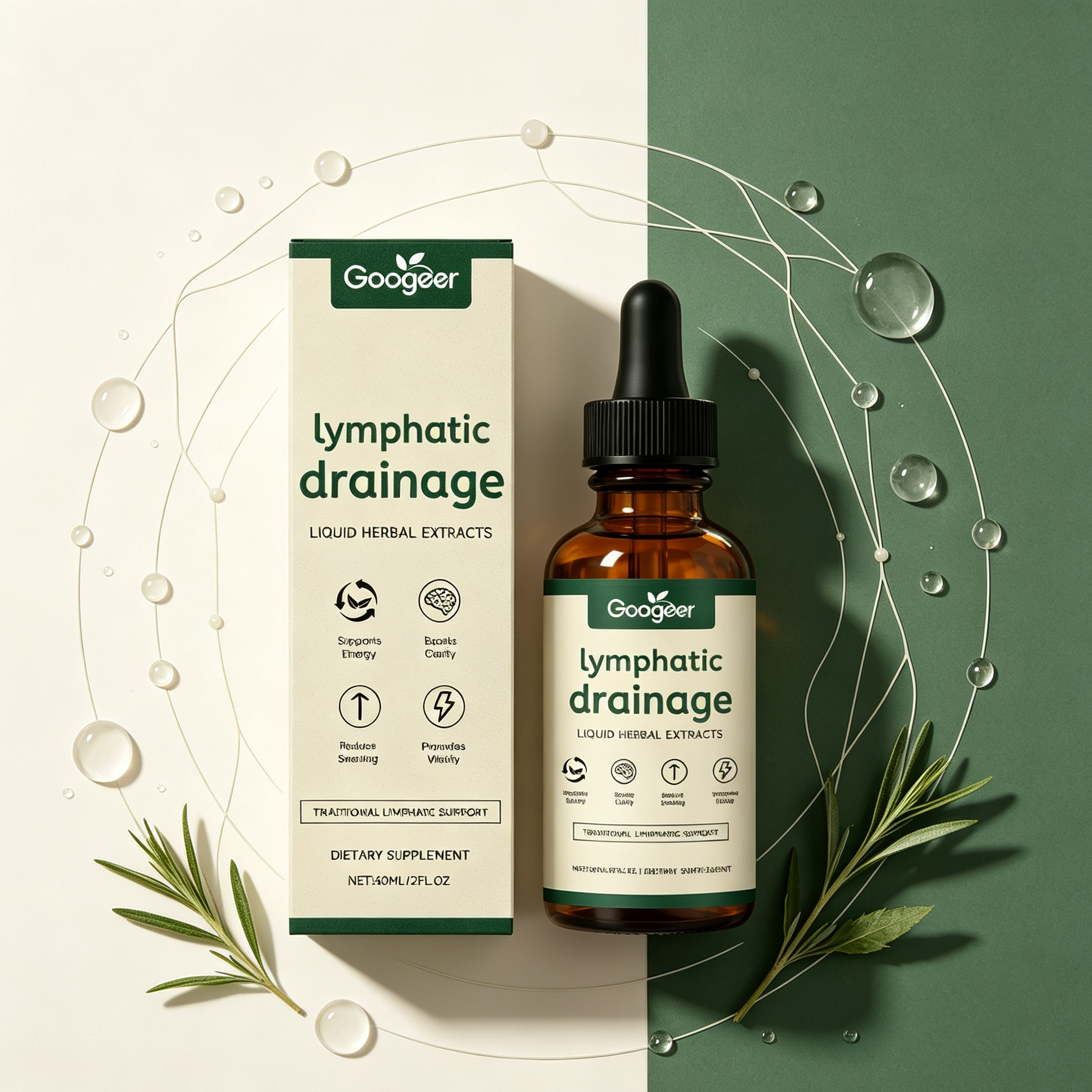 Herbal Wellness Liquid - Lymphatic Drainage Drops 11-in-1 Herbal Lymph