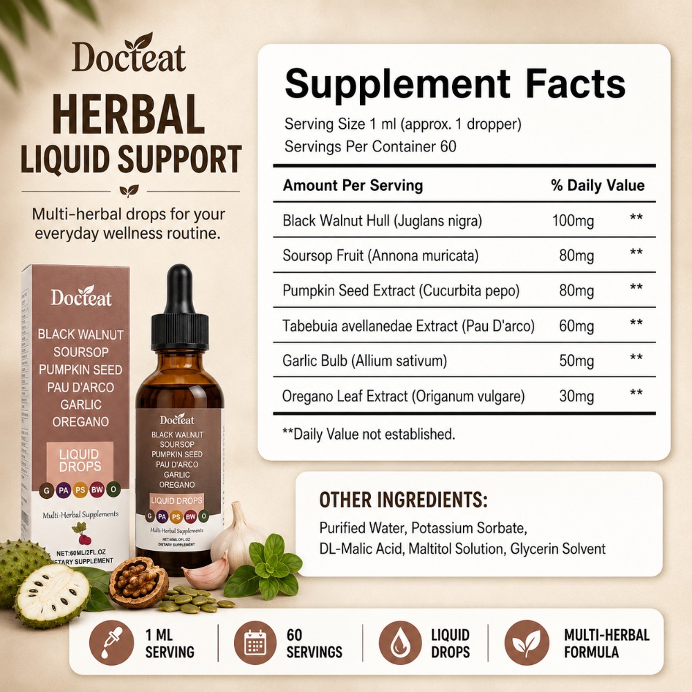 Docteat Black Walnut Soursop L - Herbal Wellness Liquid review and price