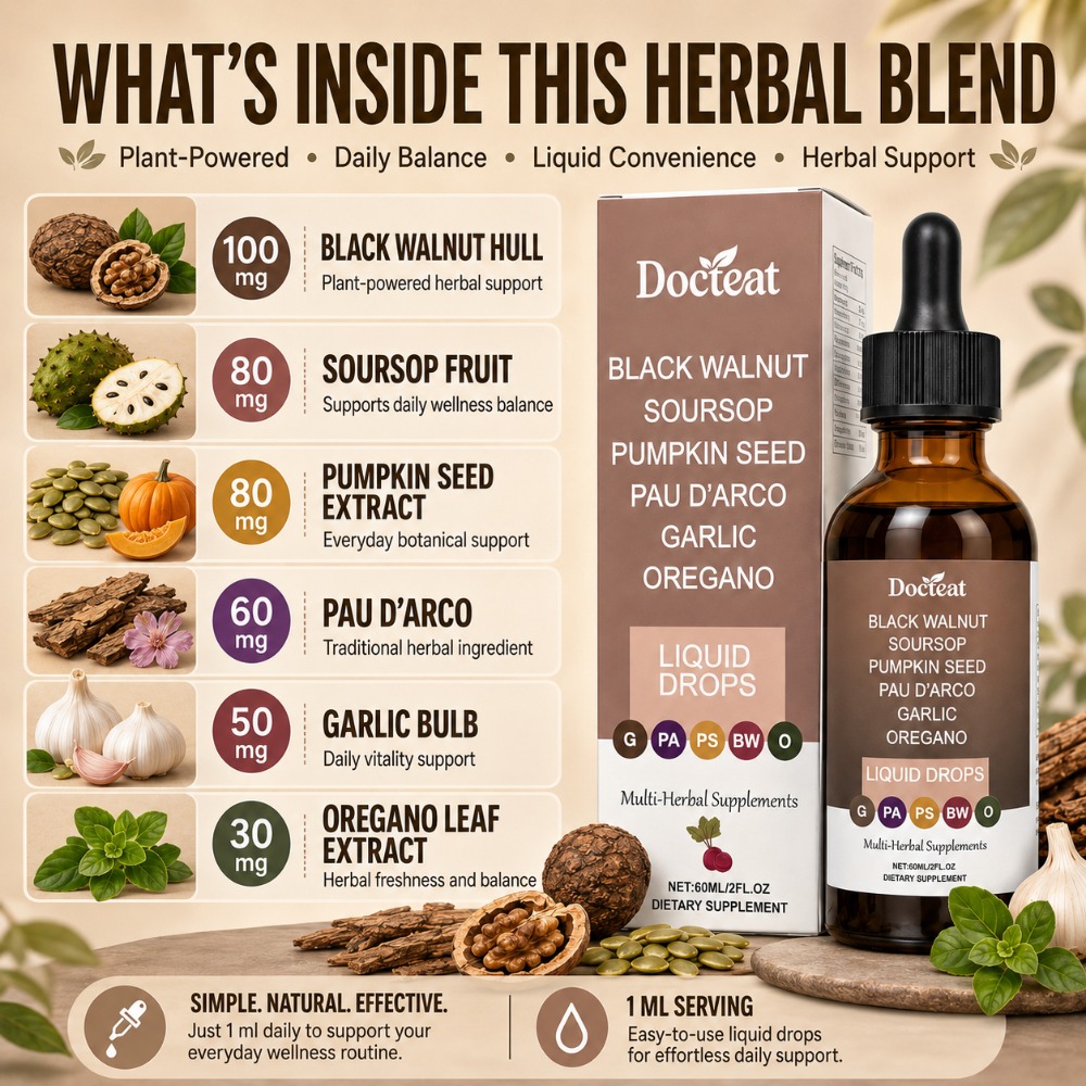 Docteat Black Walnut Soursop L - Herbal Wellness Liquid review and price