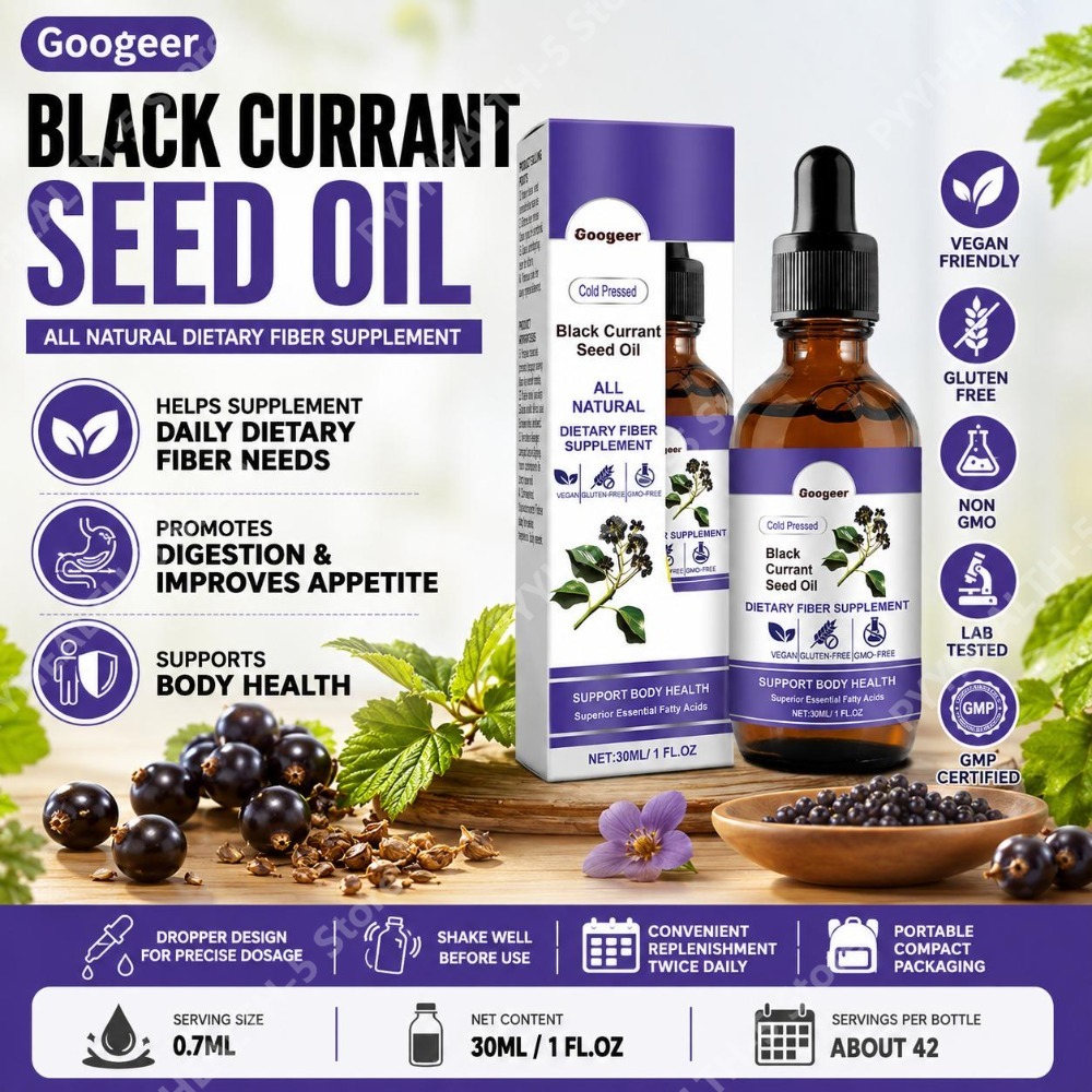 Black Currant Seed Oil Drops 3 - Herbal Wellness Liquid review and price