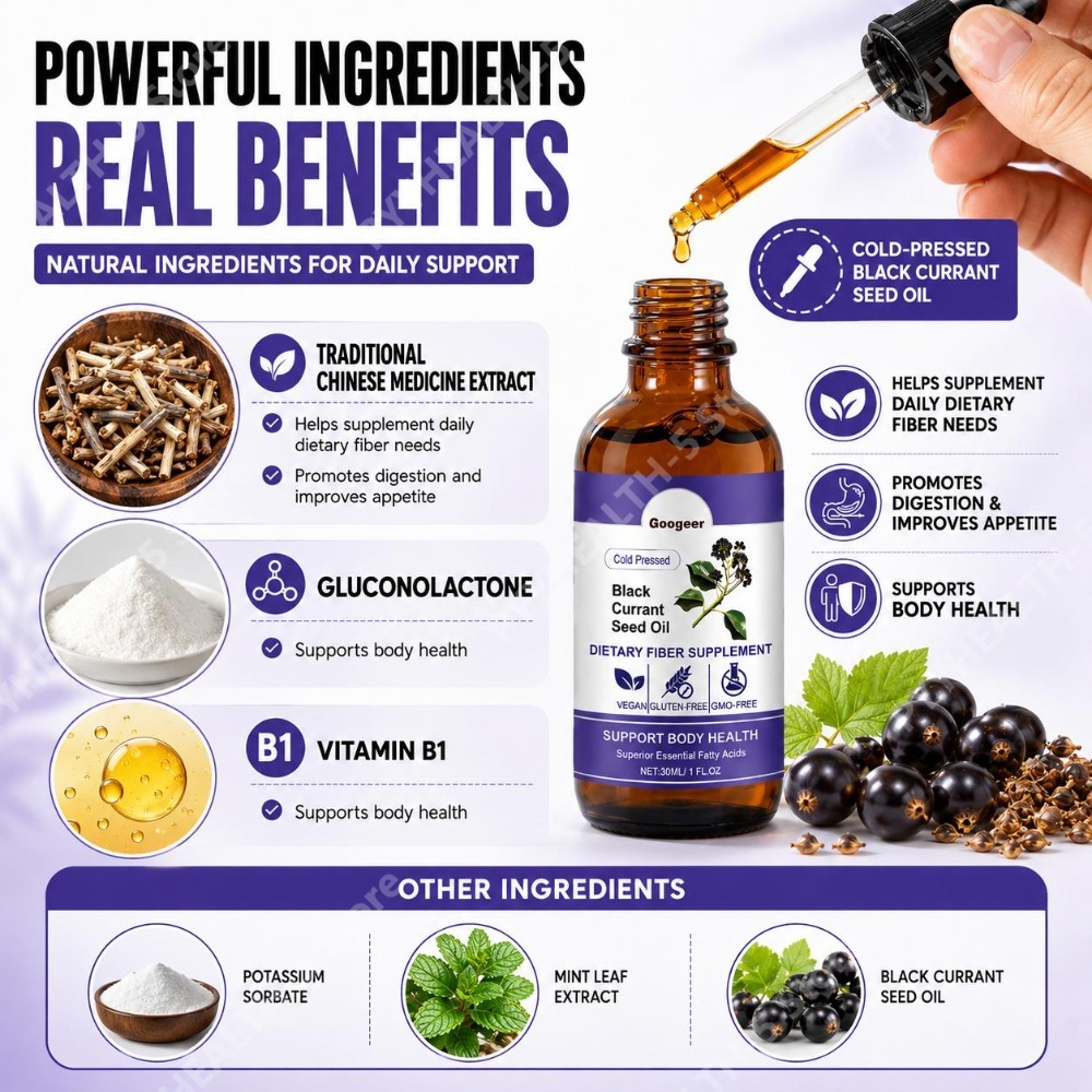 Black Currant Seed Oil Drops 3 - Herbal Wellness Liquid review and price