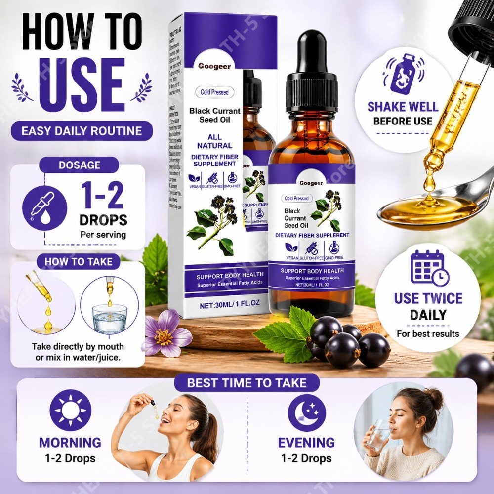 Black Currant Seed Oil Drops 3 - Herbal Wellness Liquid review and price