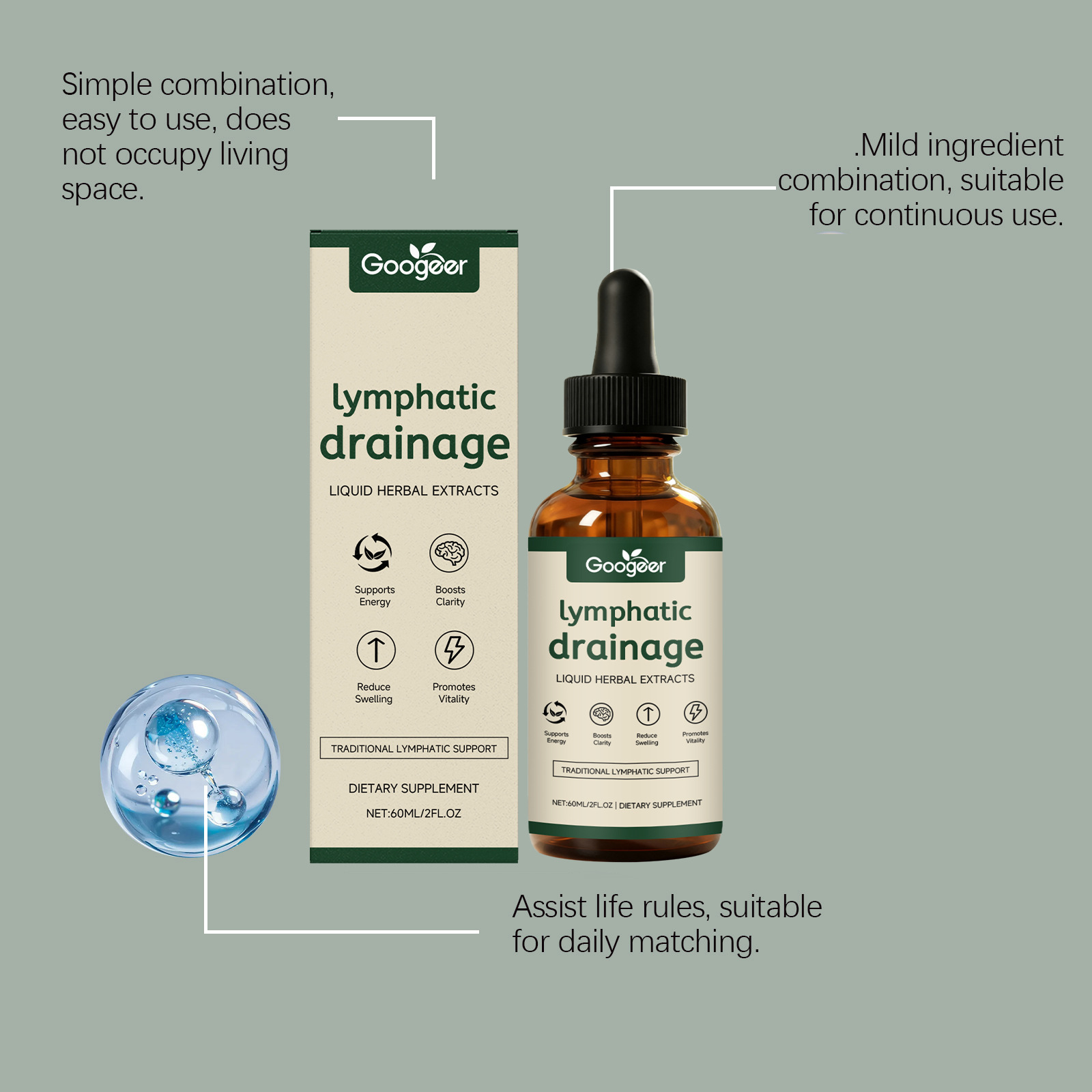Lymphatic Drainage Drops 11-in - Herbal Wellness Liquid review and price