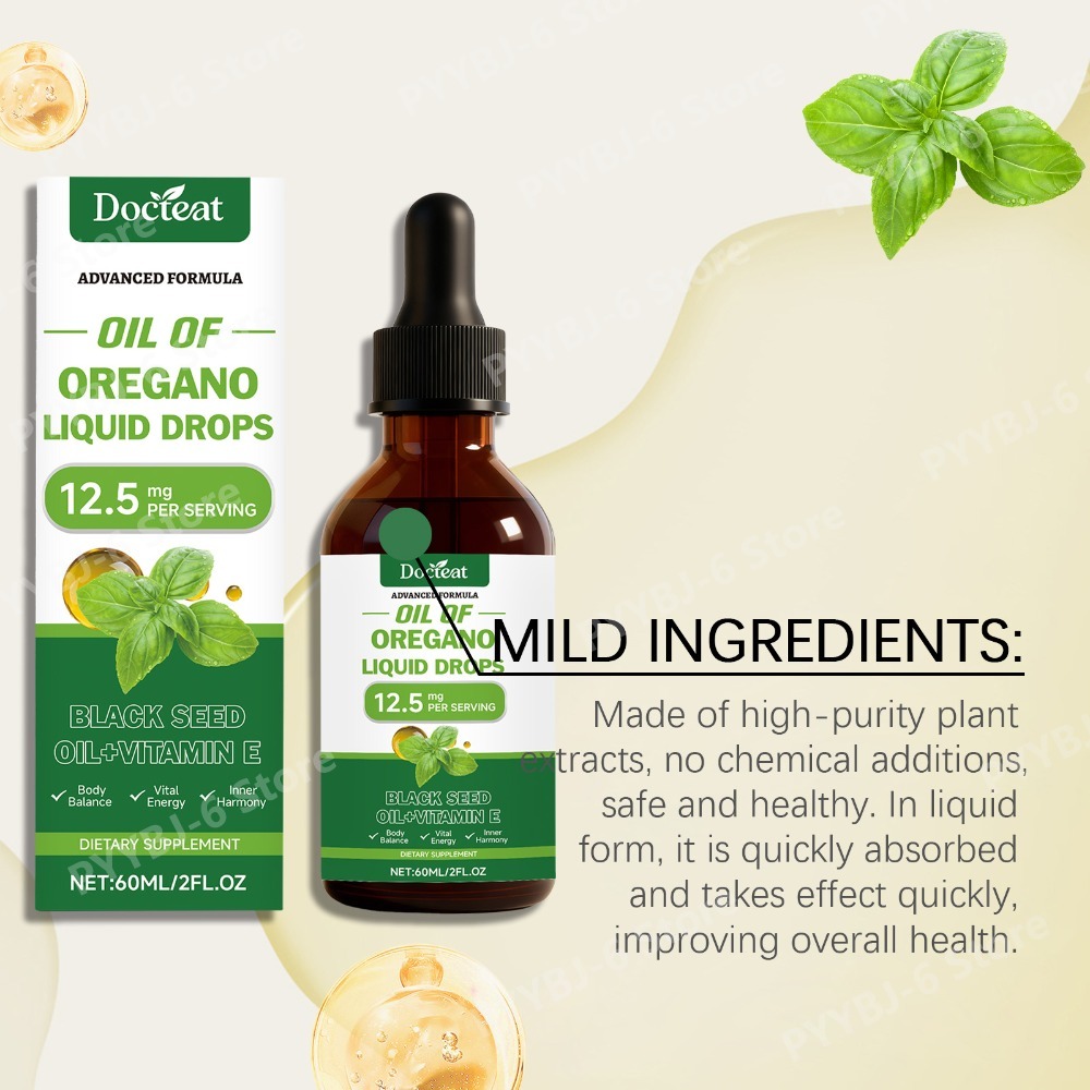 Oregano Oil Liquid Drops 60ml  - Herbal Wellness Liquid review and price